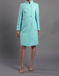 Tavrovska - High Neck Single Breasted Coat
