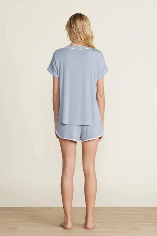 Barefoot Dreams - Malibu Collection Soft Jersey Piped Pajama Set