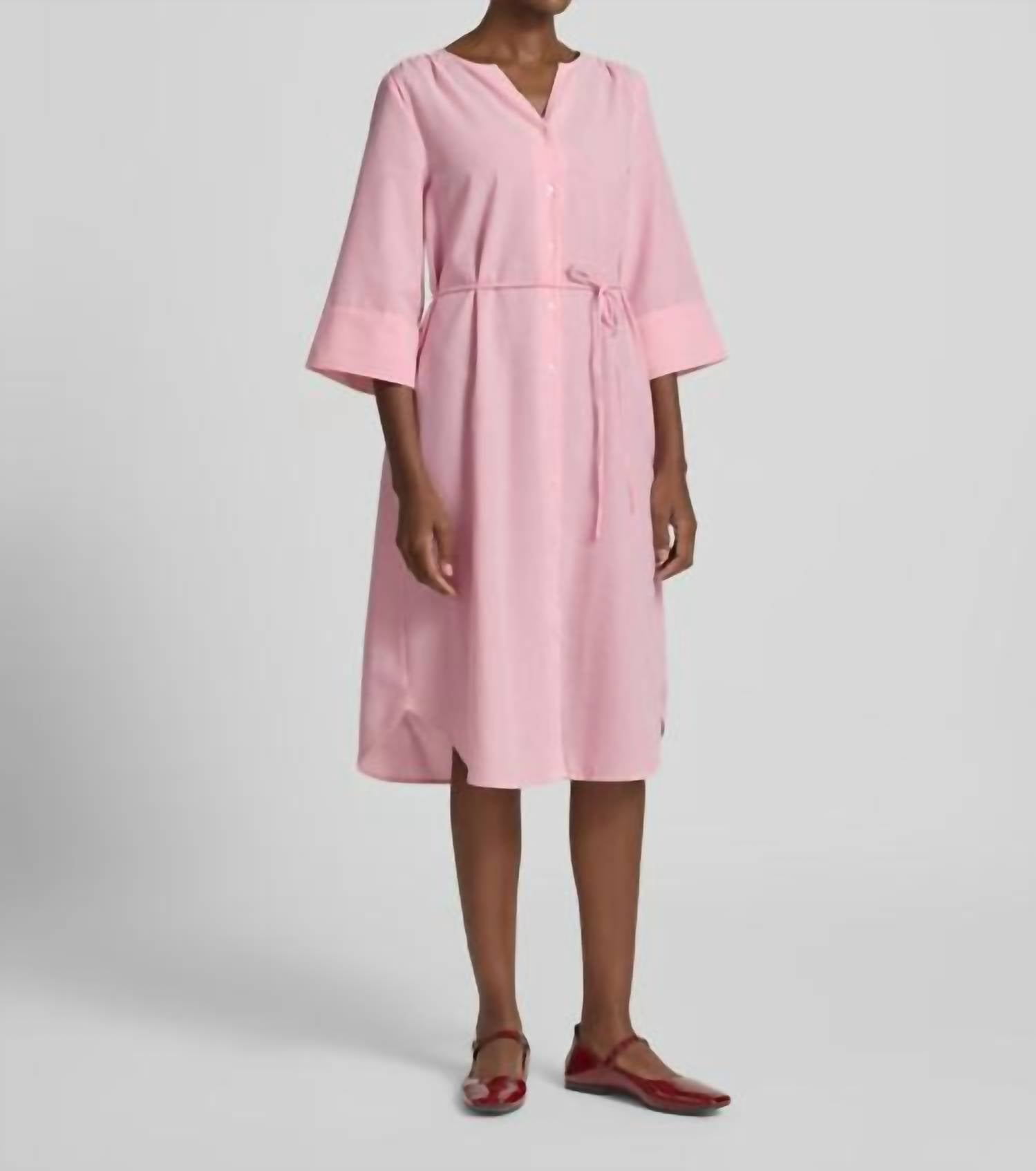 B.Young - Ime Striped Shirt Midi Dress