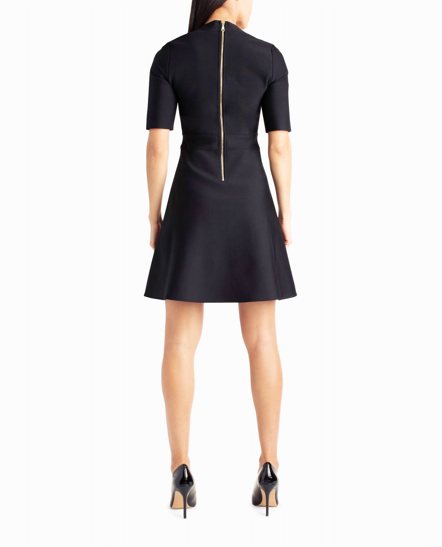 Nicole Miller - Alice Short Sleeve A-Line Dress