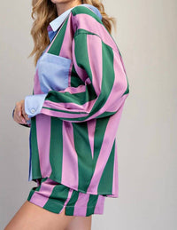 Ee:Some - Striped Pajama Set