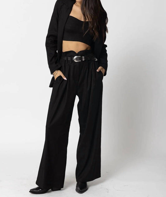 Stillwater - Stretch Linen Knotch Waist Pants