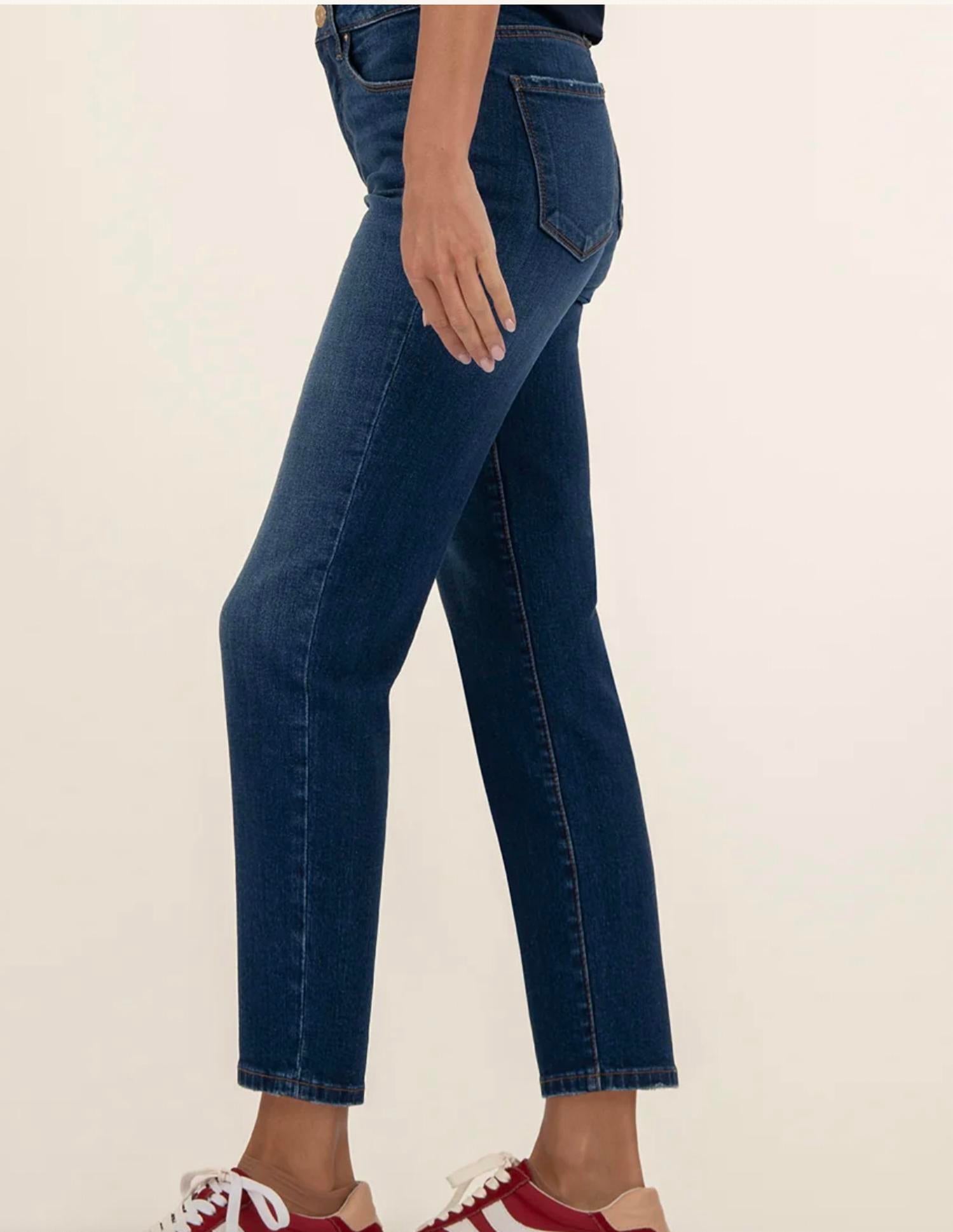 KUT FROM THE KLOTH Reese Classic Straight Leg Finished Hem in attain - women's jeans - alternate view