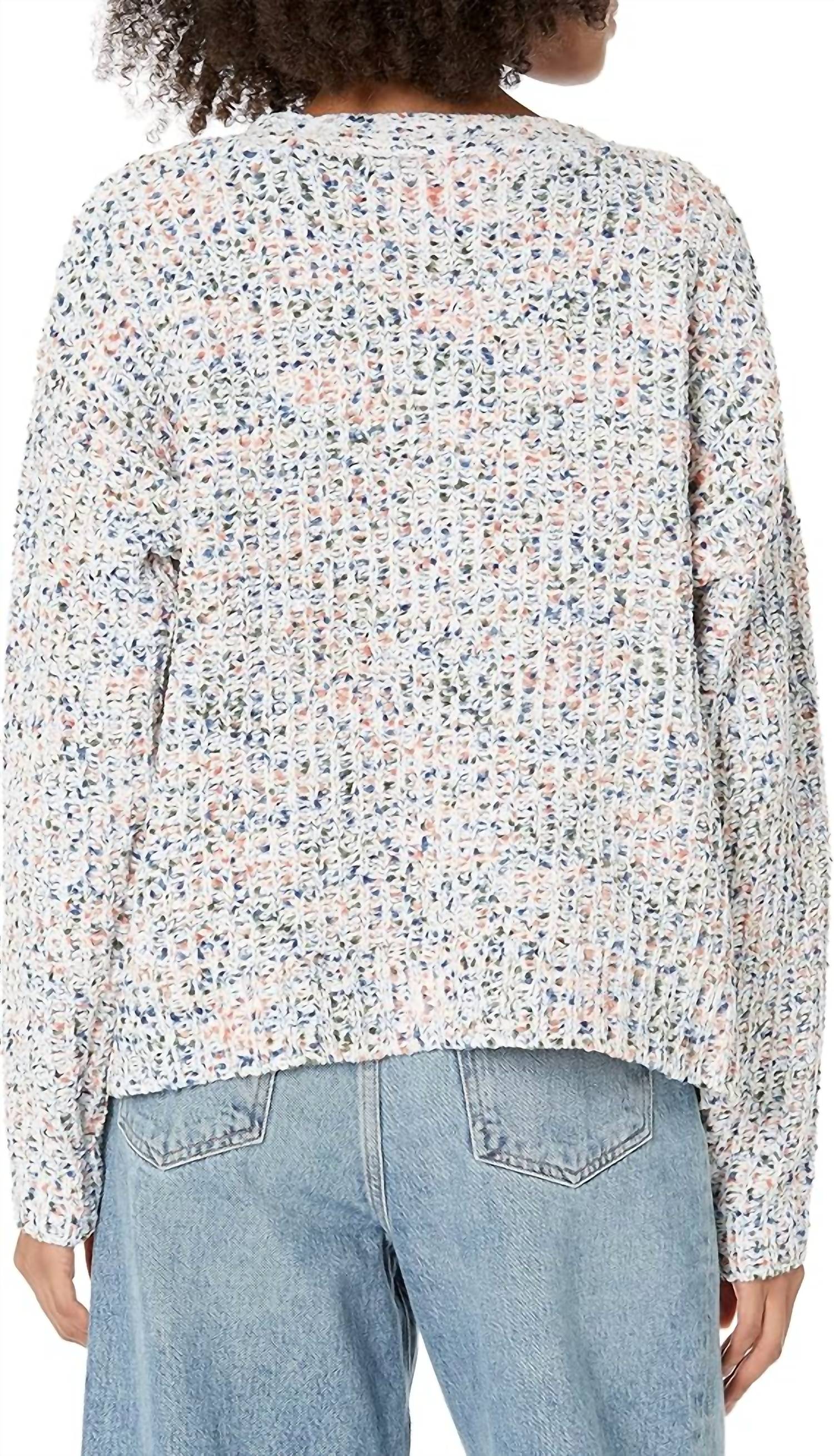 Esqualo - Viki V-neck Open-knit Cardigan