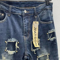 Watson Menswear - Men's Stacked Studded Jeans