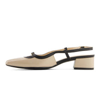Andrea - Women's Slingback Pointed Toe Low Heel Pumps