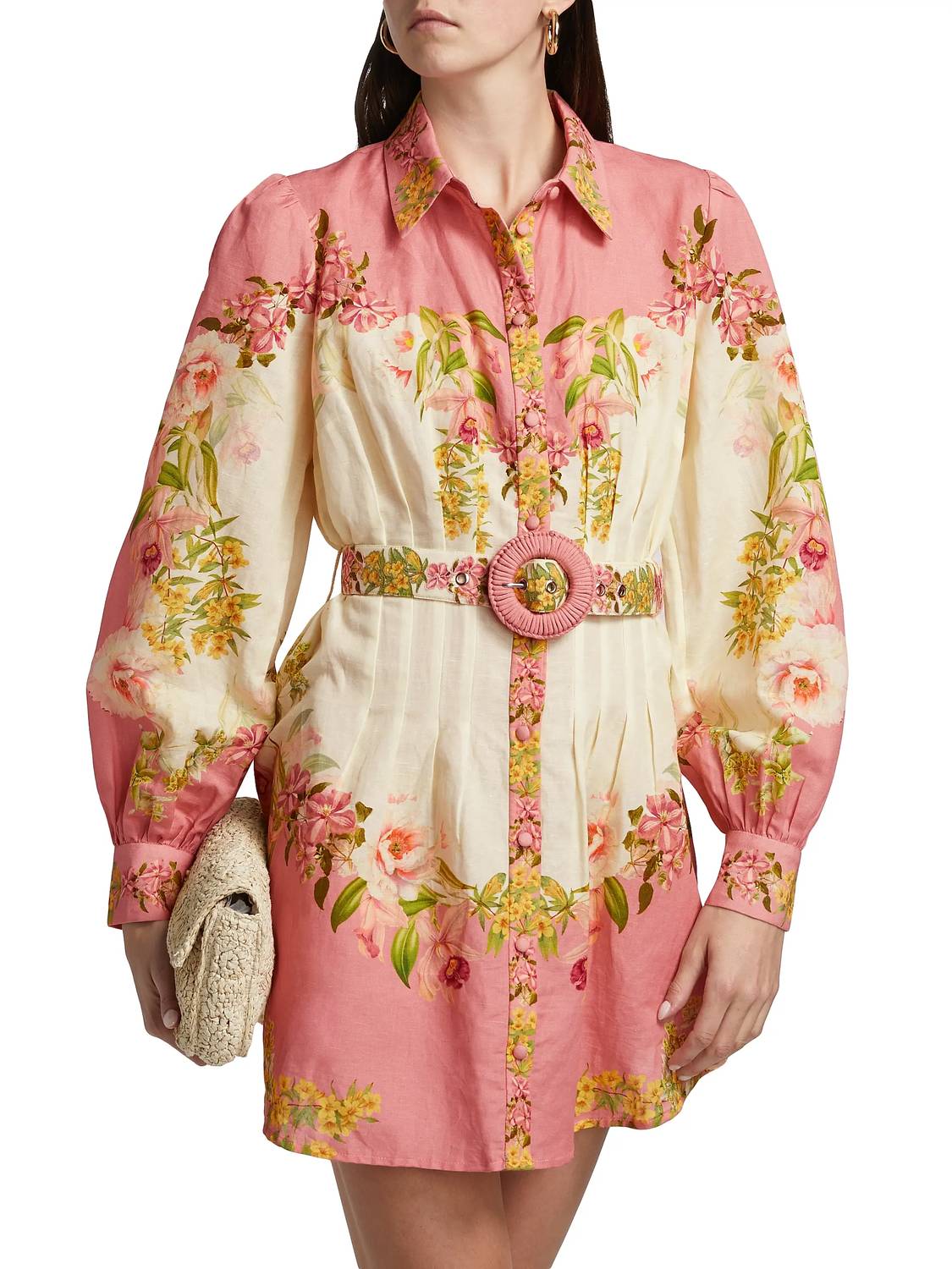 Hemant & Nandita - Short Dress With Buckle Belt