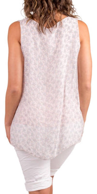 Gigi Moda - Fernanda Daisy Silk Sleeveless Top
