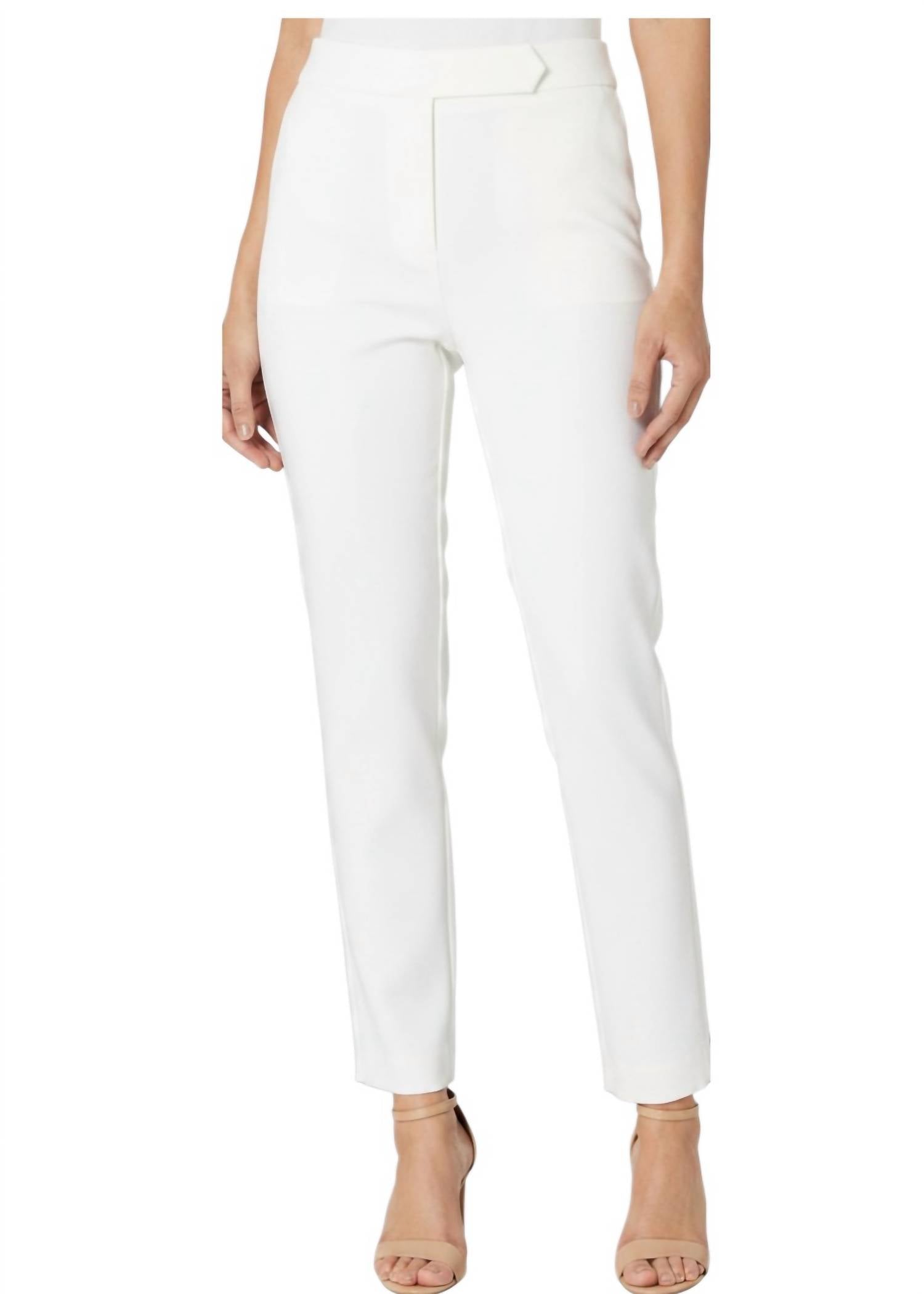 Milly - Kristen Slit Front Cady Straight Leg Pants
