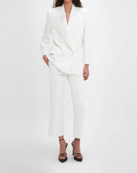 Victoria Beckham - Grain Depoudre Blend Trousers