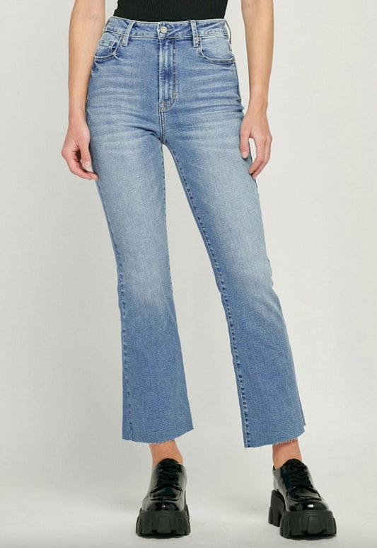 Hidden - Darcy Clean Cut High Rise Cropped Flare Jeans