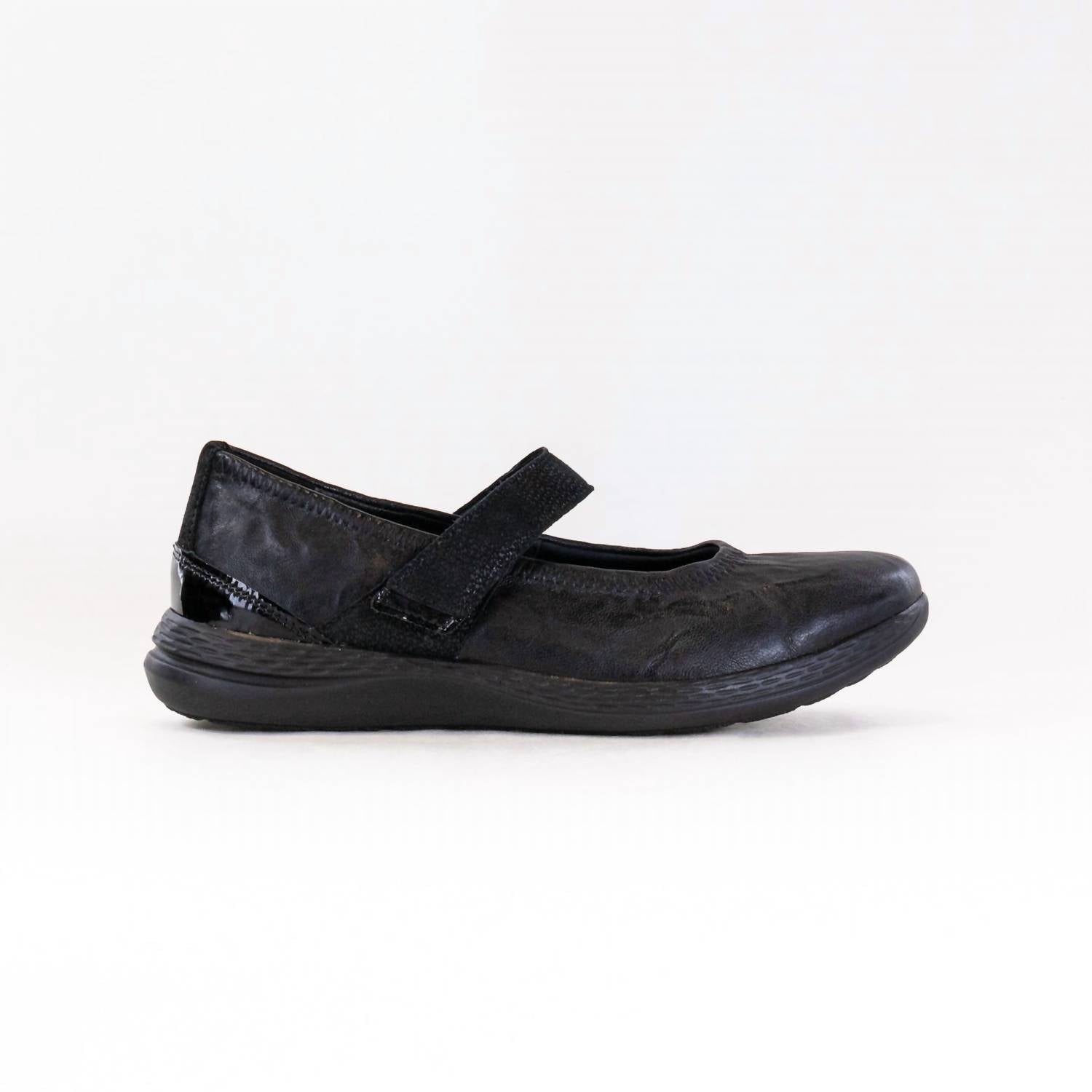 Fidelio Women's Hallux Hi-energy Mary Jane Sandal in black leather - women's sandal