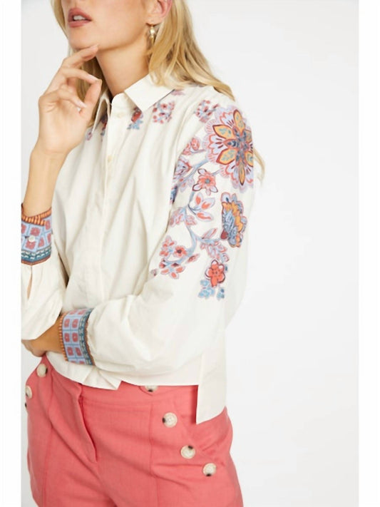 Caballero - Audrey Woodblock Bloom Top