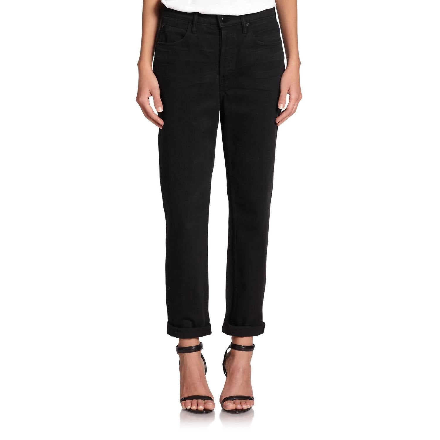 Alexander Wang Wang Slim Leg Jeans in faded black - women's jeans