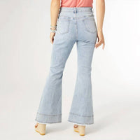 Coco + Carmen - Bambu Soft Double Bottom Fringe Flare Jeans