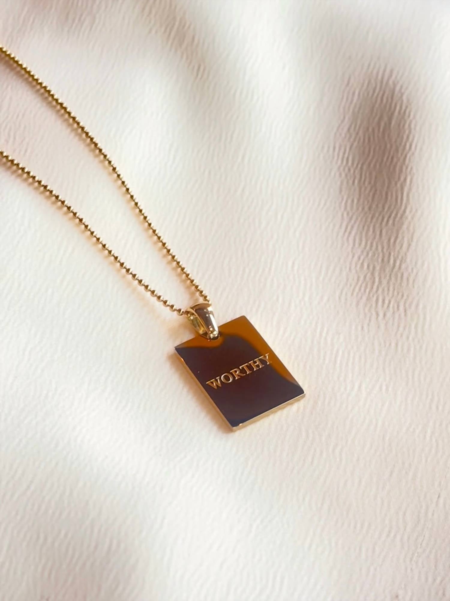 Mila & Stevie - Women's Worthy Empowerment Necklace