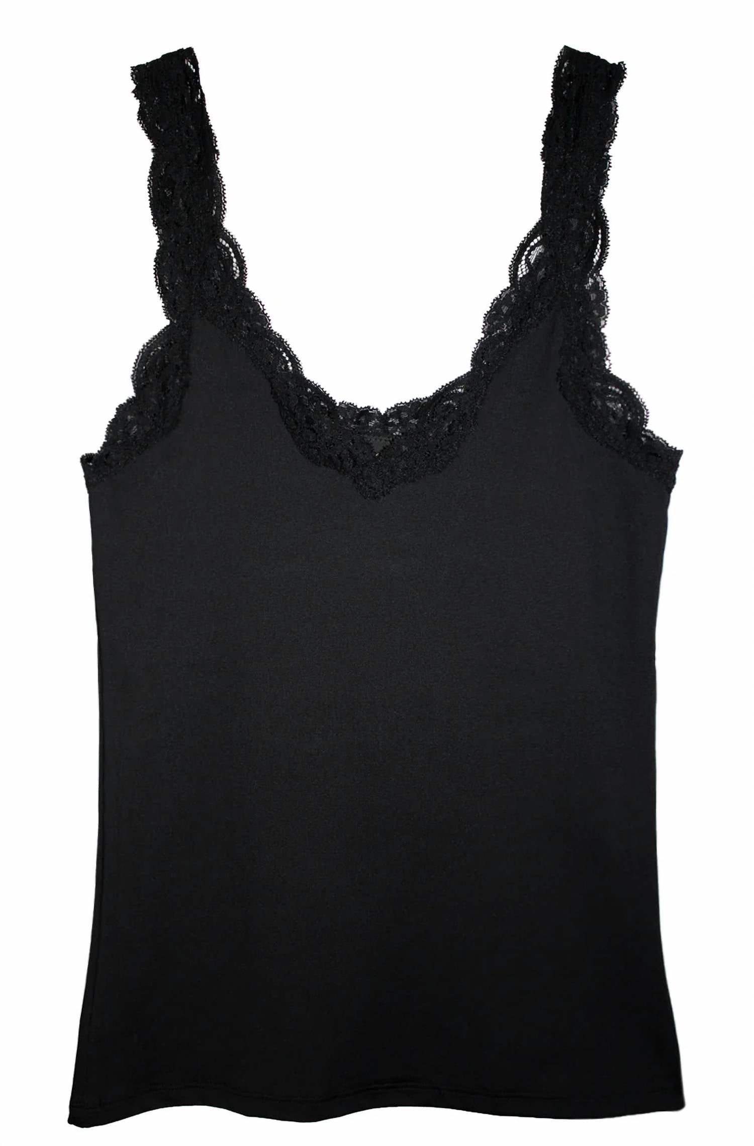 Only Hearts - Women's V-neck Lace Strap Tank