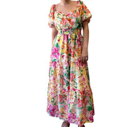 Flying Tomato - GARDEN FLORAL MIDI DRESS
