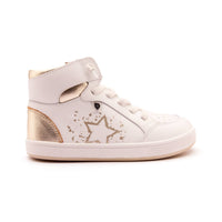 Oldsoles - Girls High Splash High Top Leather Sneakers