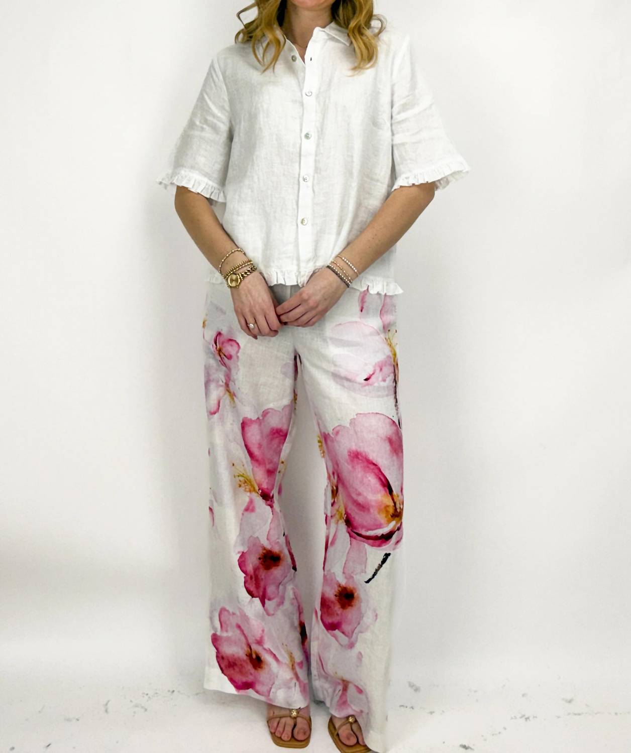 Dolcezza - Poppy Floral Pants