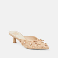 Dolce Vita Women's Camilo Slip On Pumps in natural raffia - women's heels