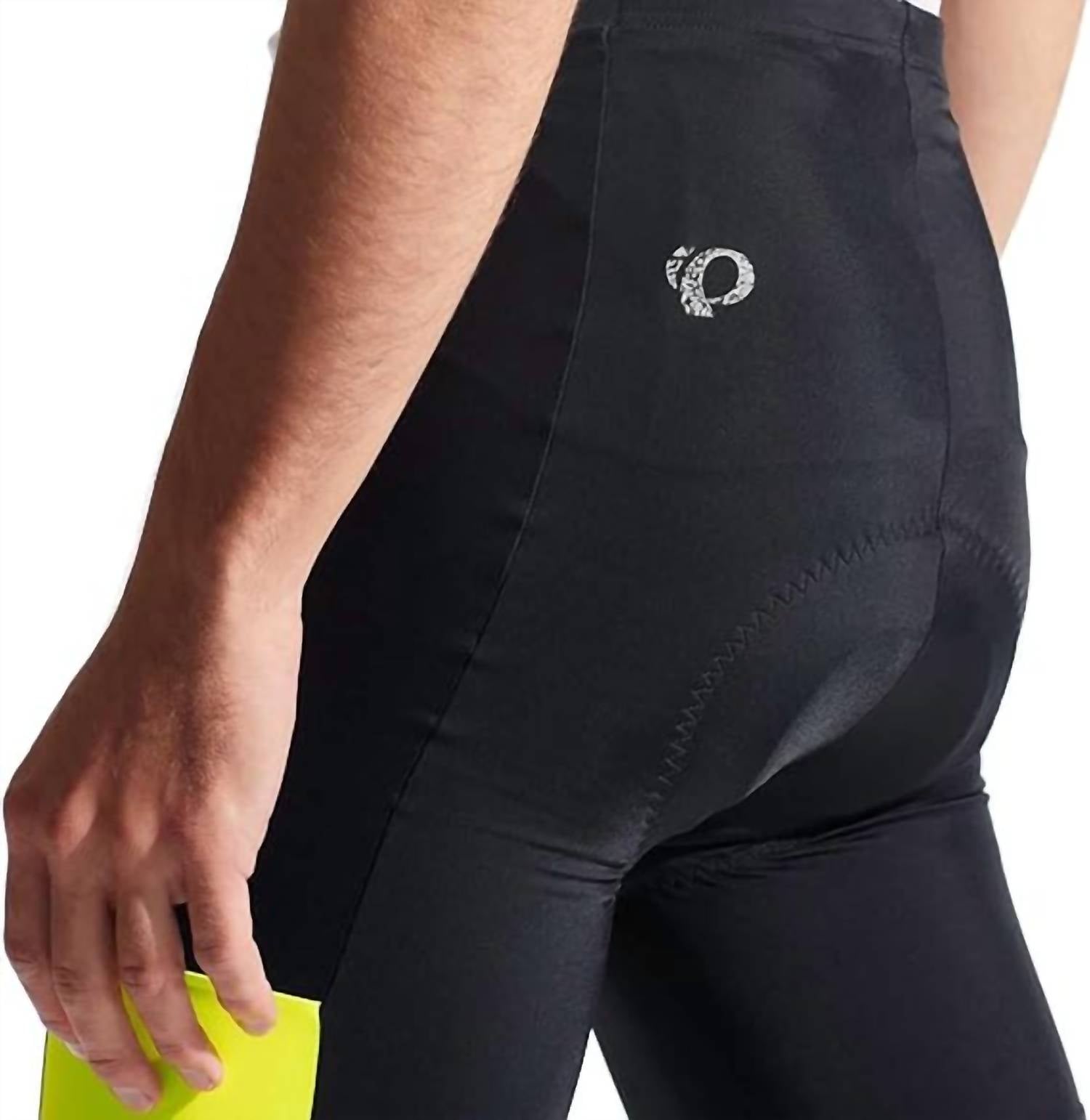 PEARL iZUMi Men's Quest Shorts in black screaming yellow - men's shorts - alternate view