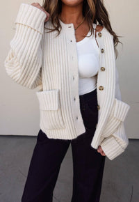 Sunday Edition - Ribbed Knit Chunky Cardigan