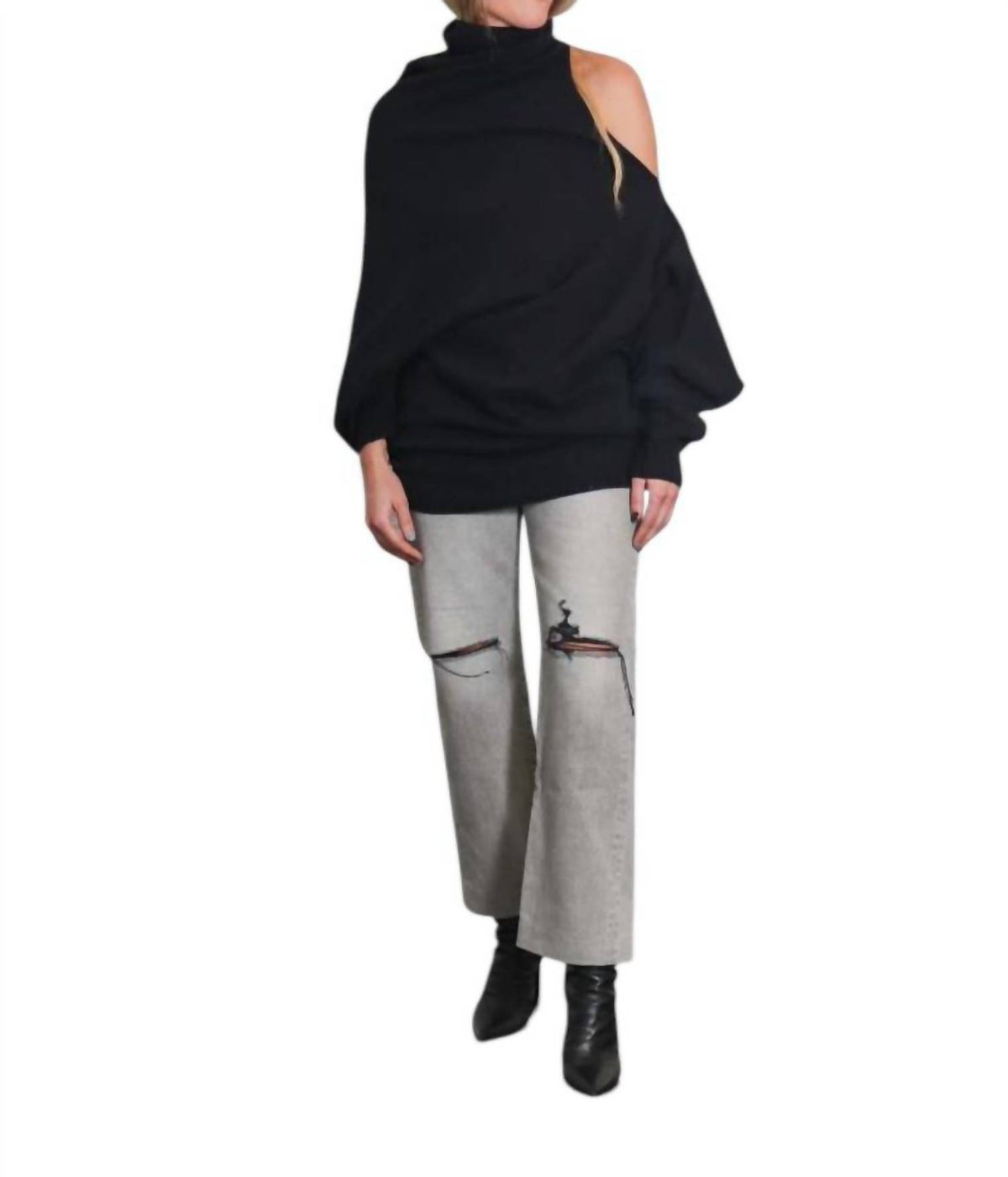 Issey Miyake - Crooked Wool Knit Top