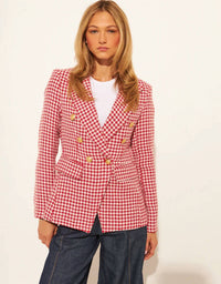 John + Jenn - Laurent Houndstooth Blazer