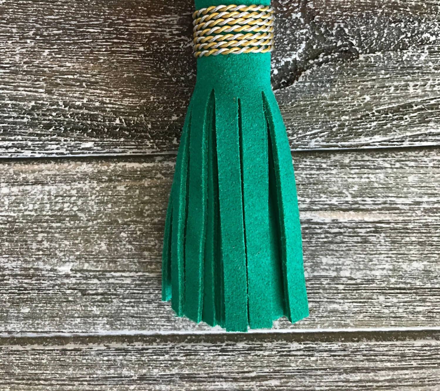 Suede Tassel Keychains