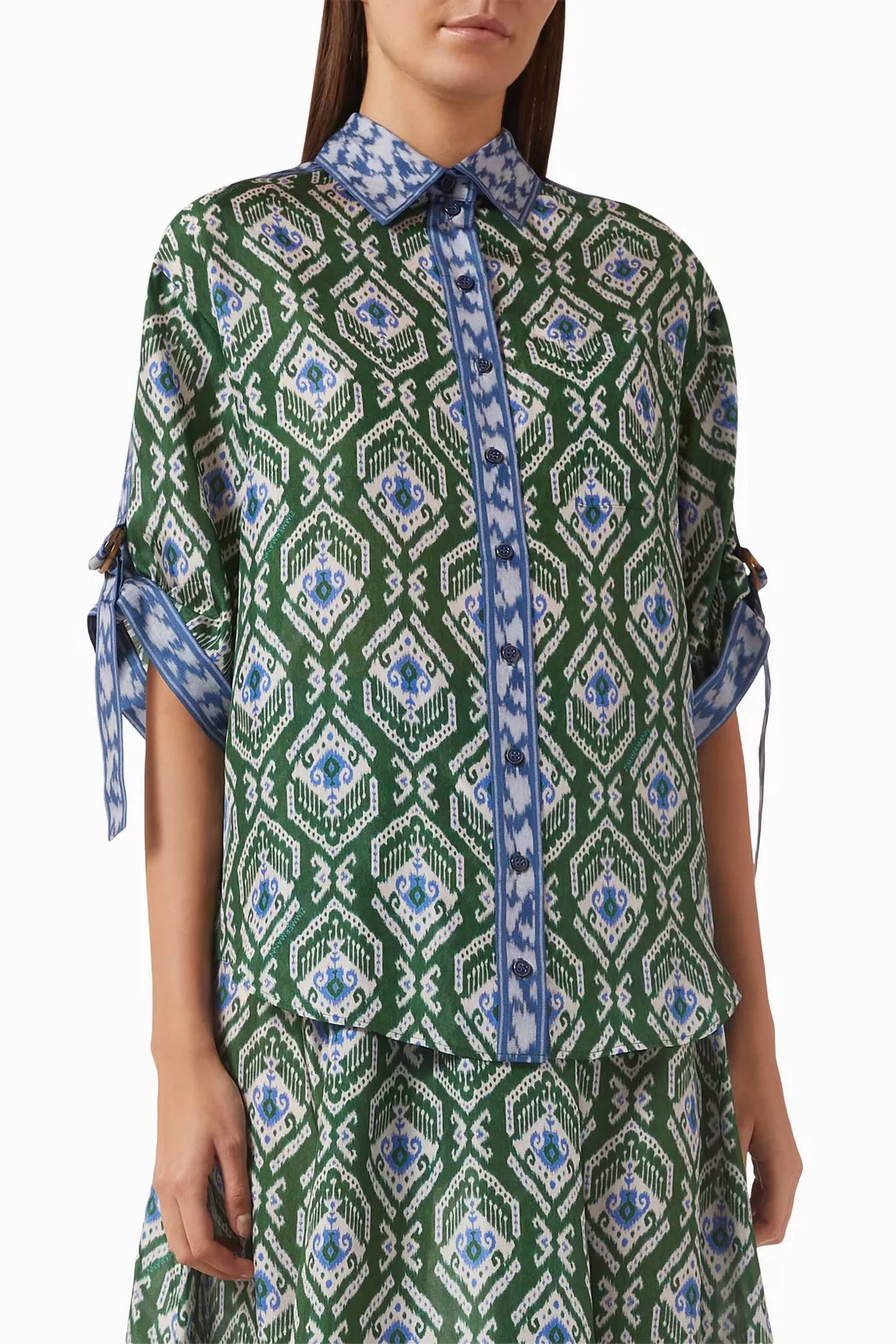 Zimmermann - Wylie Relaxed Short Sleeve Shirt