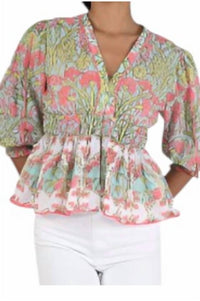 Ash & Eden - Greta V Neck Top