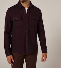 7Diamonds Generation Long Sleeve Shirt in bordeaux - men's shirt - alternate view