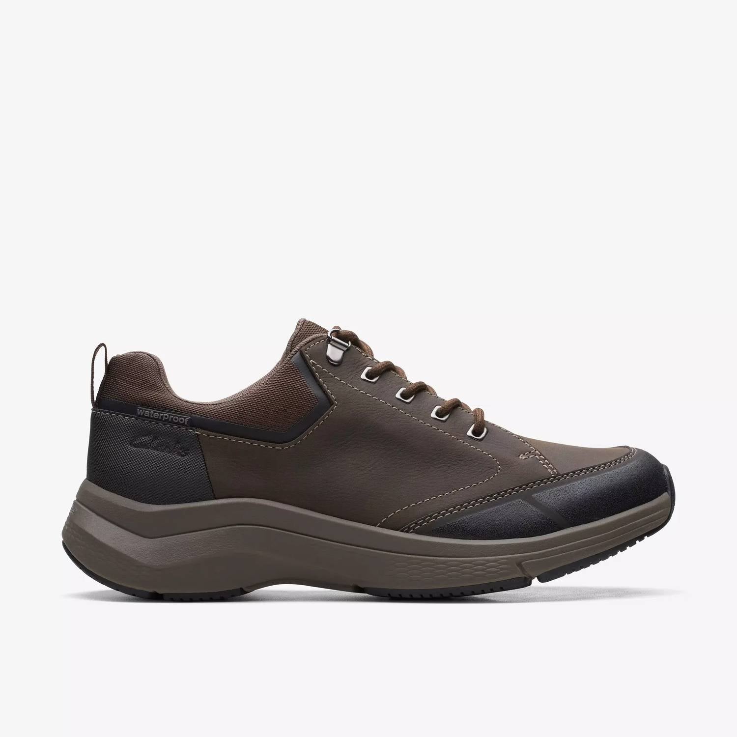 Clarks Men's Wave 2.0 Vibe Shoes in dark brown - men's sneaker
