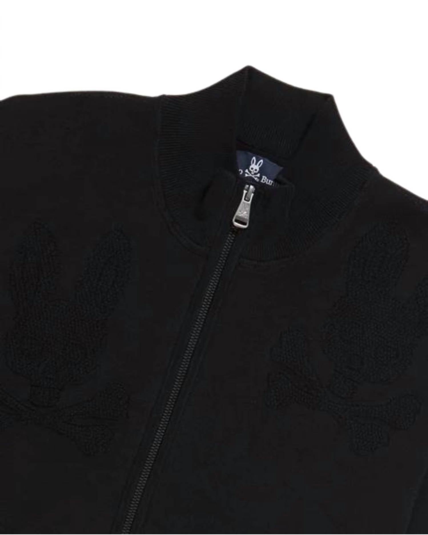 Psycho Bunny - MEN'S LACOMB ALL OVER BUNNY ZIP SWEATER