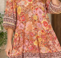 Umgee - Golden Hour Floral Boho Dress