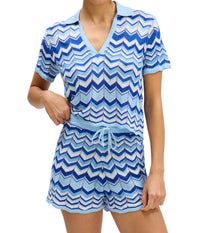 Allison New York - Goldie Zigzag Print Shorts