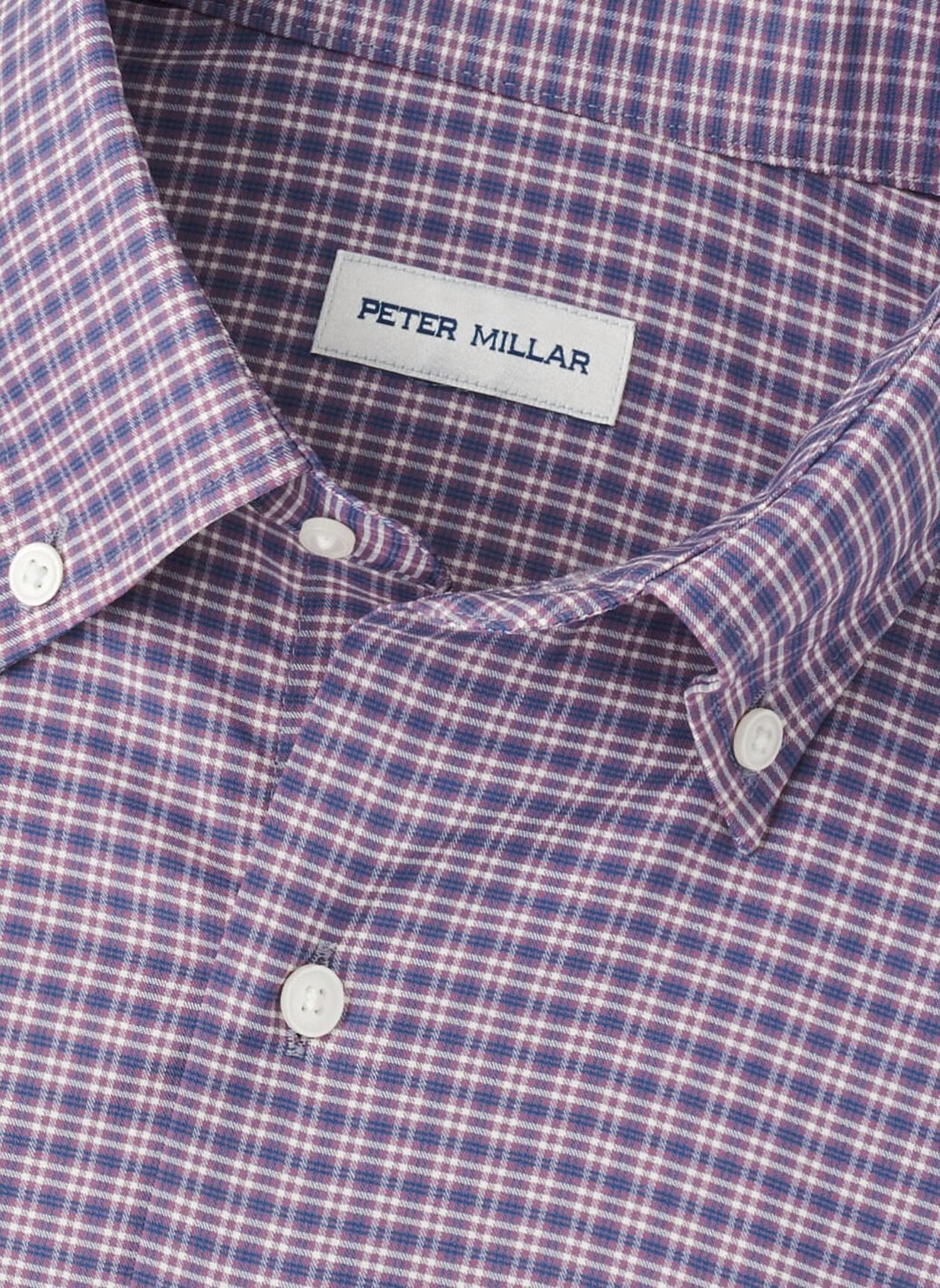 PETER MILLAR Petaluma Performance Twill Shirt in parisian fig - men's shirt - view 4