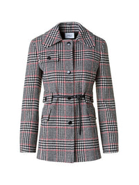 Akris Punto - Women's Belted Plaid Jacket