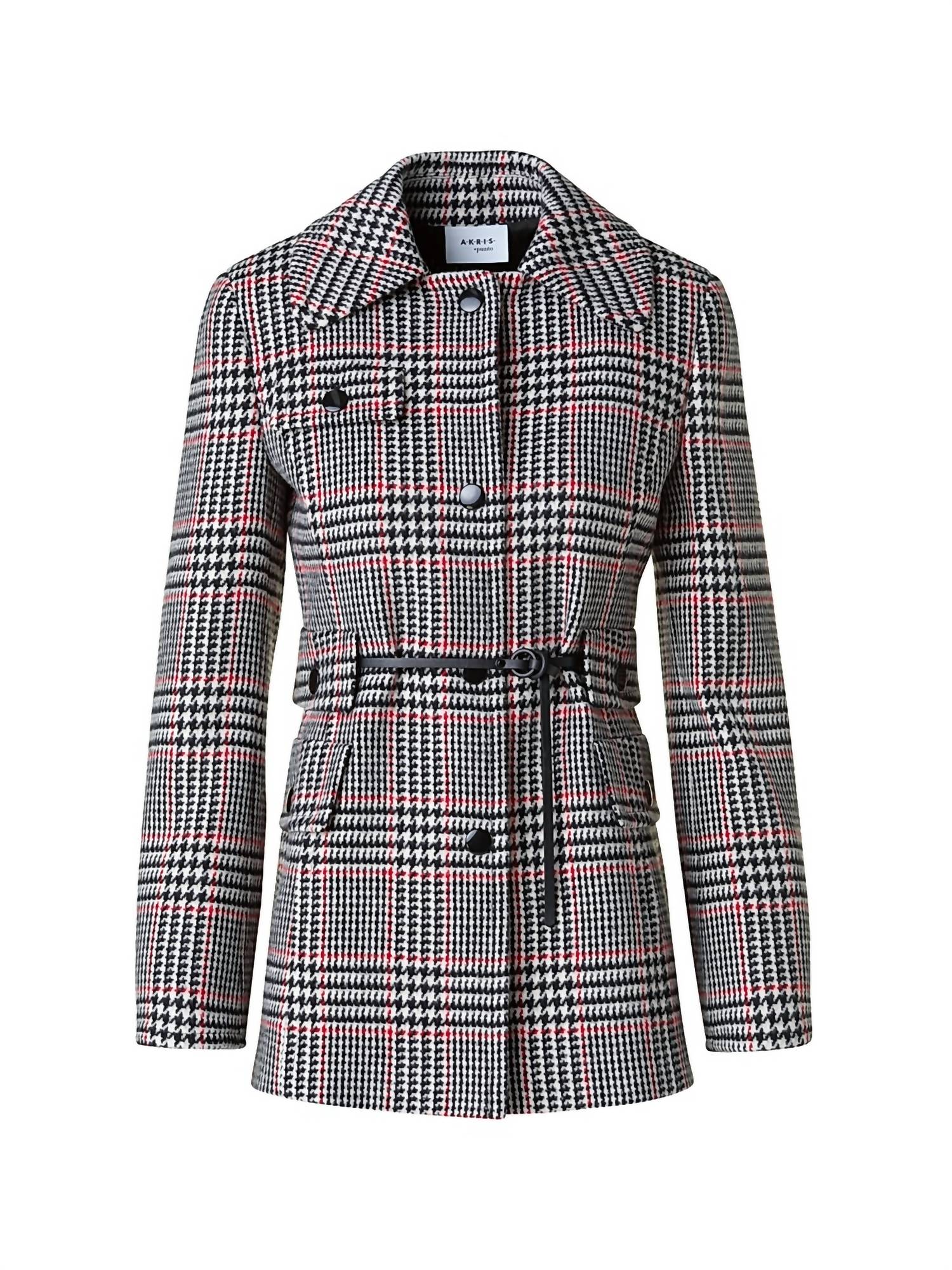 Akris Punto - Women's Belted Plaid Jacket