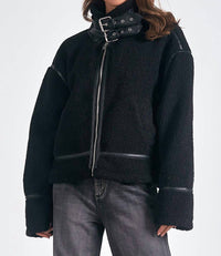 ELAN Aspen Bomber Jacket in black - women's jacket