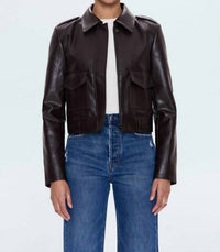 PISTOLA Bex Shrunken Jacket in french roast - women's jacket