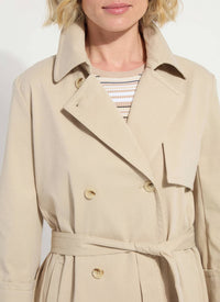 Lysse - Dakota Cropped Cotton Trench Jacket