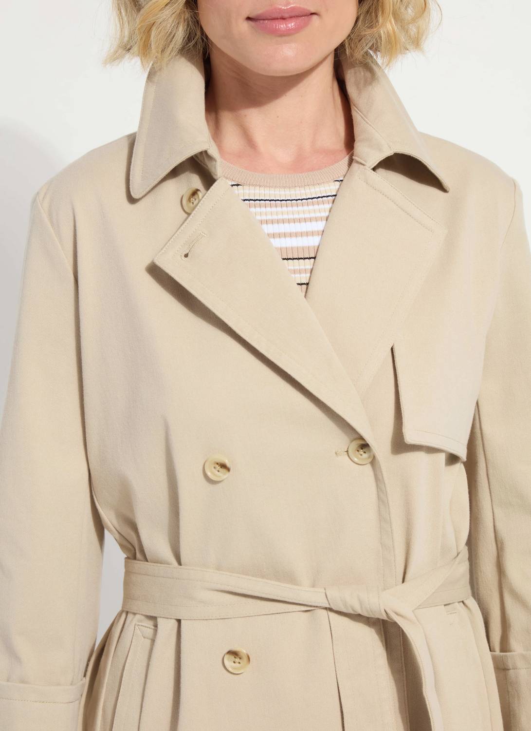 Lysse - Dakota Cropped Cotton Trench Jacket