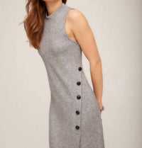 Fifteen Twenty - Lauren Button Detail Midi Dress