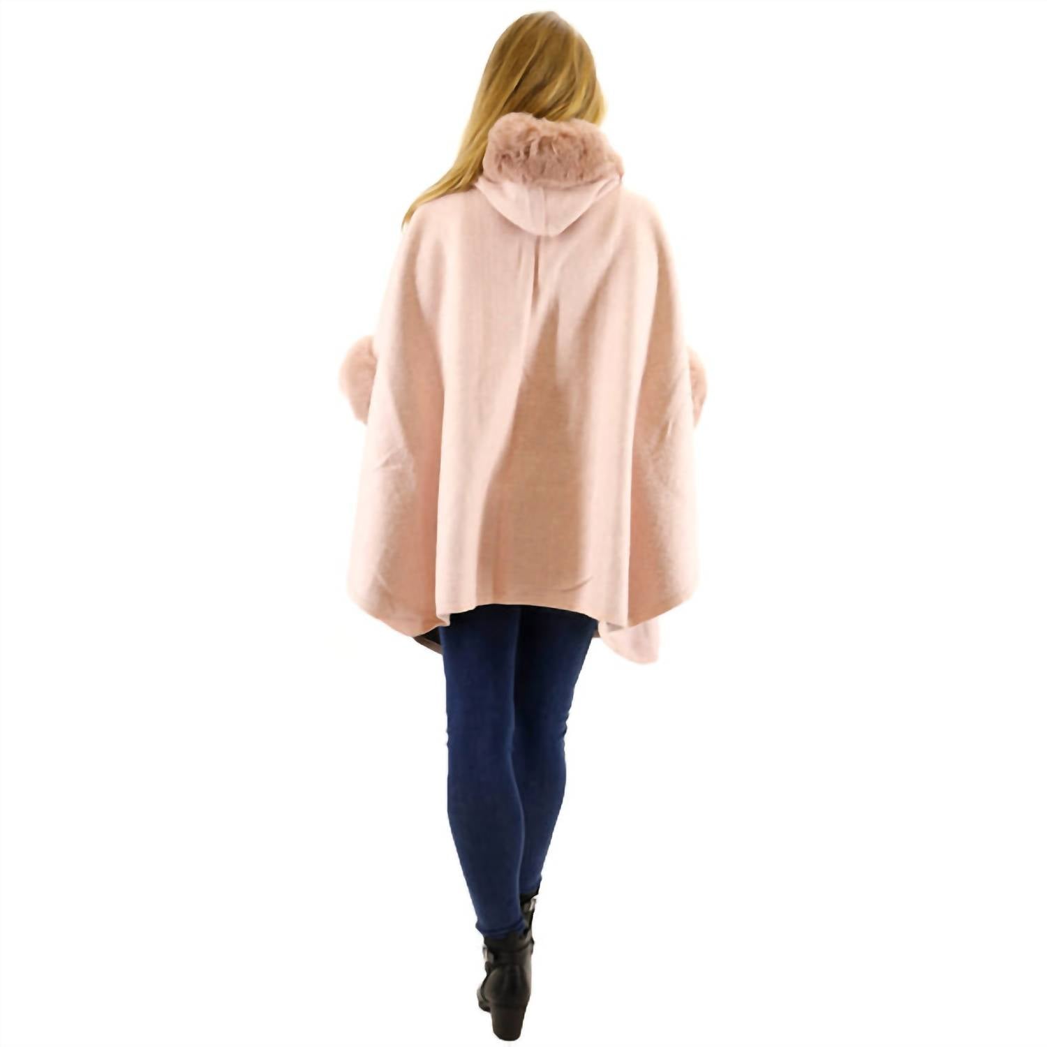 Tapa - Fur Hoodie Shawl