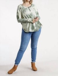 Umgee - Tie Dye Ribbed Top