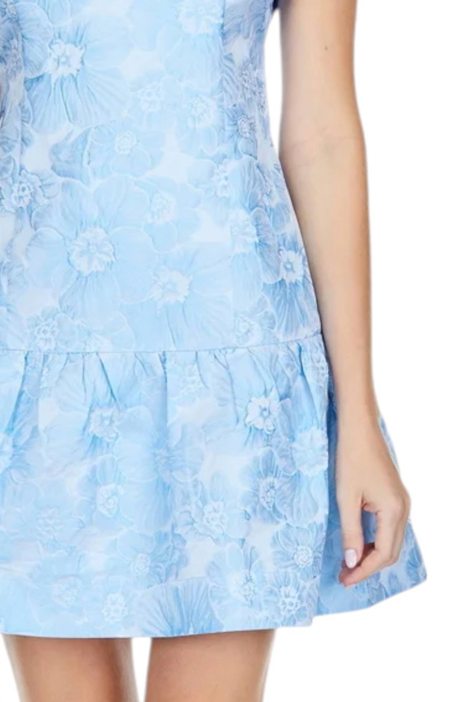 Jade - Flutter Hem Mini Dress