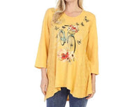 Jess & Jane - Maybe Wave Knit Mineral Washed Tunic
