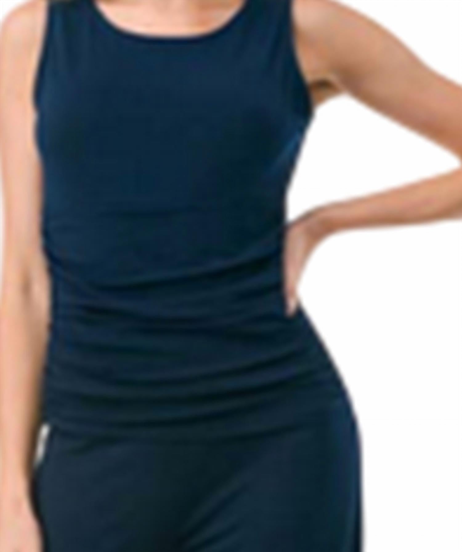 Ariella - Sleeveless Ruched Wide Leg Jumpsuit